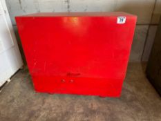 Portastore metal tool vault. C/w keys