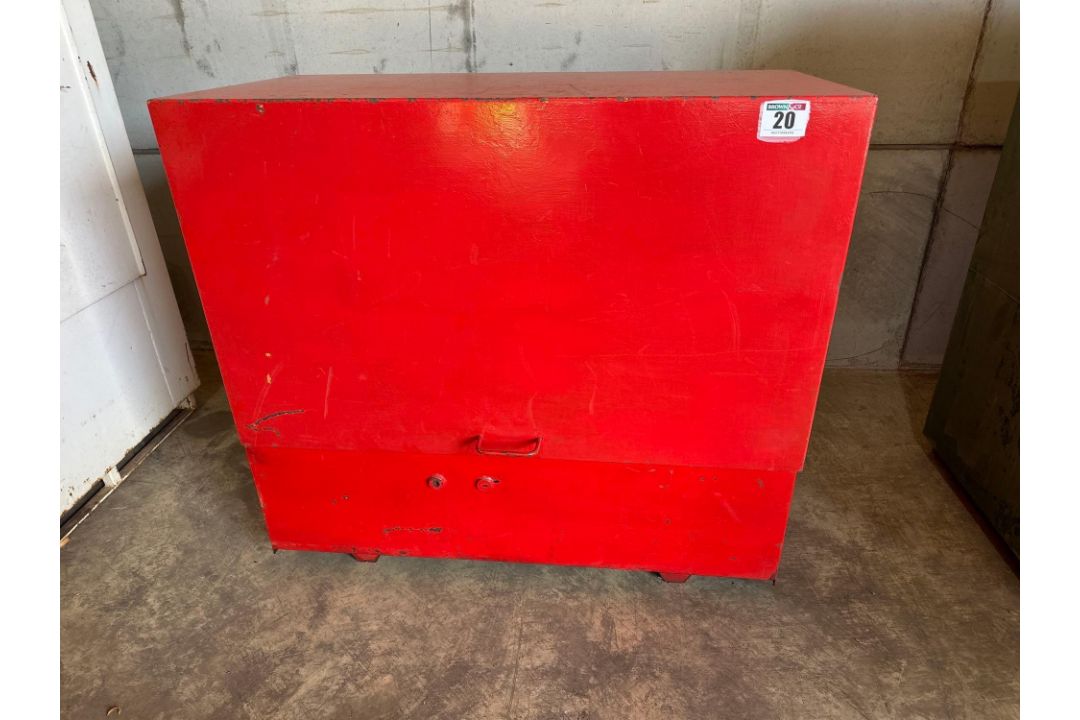 Portastore metal tool vault. C/w keys - Image 1 of 4