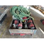 Qty. of Honda engines WX10T , GX25, submersible pumps & qty of pipe