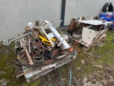 2No pallets of assorted metal