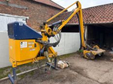 2010 Bomford Hawk 6P hedgecutter c/w 1.3m head and quantity of new flails. Model: 9028856. Serial No