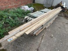 Qty of timber - various lengths to inc skirting board