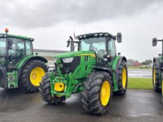 2023 John Deere 6R155 AutoQuad 40kph 4wd tractor with front linkage and PTO, TLS front suspension, c