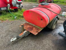 Western Trailers 1,000l trailed plastic water bowser with ball hitch on 185R14C wheels and tyres
