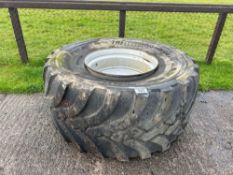 Single Trelleborg 750/60R30.5 wheel and tyre, 10 stud