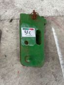 John Deere weight bracket