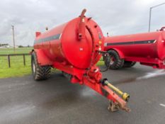 2014 Hi-Spec 3000 SA-R 3000gal single axle tanker with sprung drawbar, air brakes, twin side filling