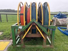 Hydraulic driven reeler, A frame mounted