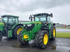 2023 John Deere 6R155 AutoQuad 40kph 4wd tractor with front linkage and PTO, TLS front suspension, c