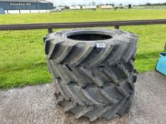 Pair BKT 540/65R28 tyres (new)
