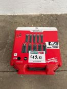 Milwaukee 10 piece half inch deep impact socket set (new)