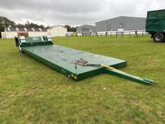 2024 Bailey Lowloader-dropdeck 2.5m x 6.6m lowloader with single rear hydraulic lowering axle on 385