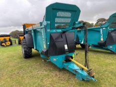 2019 Rolland Rollforce 5514 14m� single axle rear discharge manure spreader with slurry door and spr
