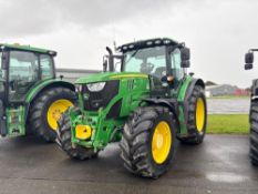 2022 John Deere 6155R AutoQuad 40kph 4wd tractor with front linkage and PTO, TLS front suspension, c
