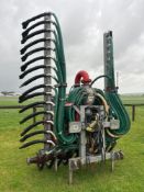 2018 Vogelsang 7.5m hydraulic folding trailing shoe with 40 outlets. Model: ECL40-DN40.Serial No: FH