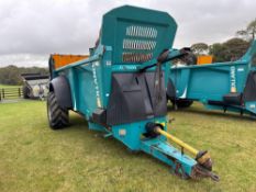 2017 Rolland Rollforce 5514 14m� single axle rear discharge manure spreader with slurry door and spr