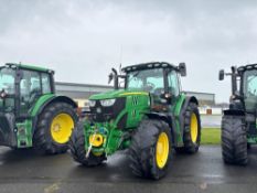 2021 John Deere 6155R AutoQuad 40kph 4wd tractor with front linkage and PTO, TLS front suspension, c