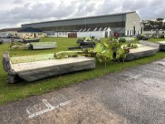 c.2009 Claas Disco 9300C Duo 9.3m hydraulic folding mower conditioner, rear linkage mounted. Serial