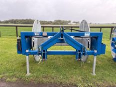 2022 Tramspread HR1000B hydraulic driven reeler with galvanised random wrap bobbin. Serial No: 91998