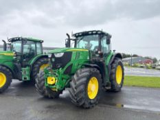 2021 John Deere 6215R Direct Drive 50kph 4wd Premium Edition tractor with front linkage and PTO, TLS
