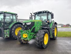 2022 John Deere 6155R AutoQuad 40kph 4wd tractor with front linkage and PTO, TLS front suspension, c