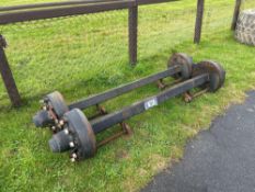 Pair Granning 10 stud braked axles, 2m width