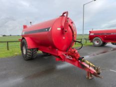 2014 Hi-Spec 3000 SA-R 3000gal single axle tanker with sprung drawbar, air brakes, twin side filling