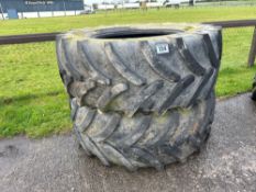 Pair Vredestein 650/65R38 tyres