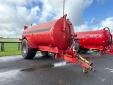 2014 Hi-Spec 3000 SA-R 3000gal single axle tanker with sprung drawbar, air brakes, twin side filling