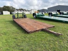 AW Trailers Lowloader-dropdeck 2.5m x 5.7m lowloader with single rear lowering axle on 385/65R22.5 w
