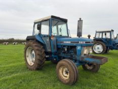 1989 Ford 5610 II 2wd tractor with pickup hitch and 2No spools. Reg: F752 AWX. Hours: 5842.9. NO V5