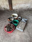 Quantity nails, nuts, bolts and gate furniture