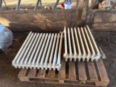 2No cast iron radiators