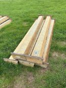 5No 9ft metal feed troughs