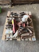 Quantity top links and cultivator brackets