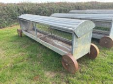1No sheep hayrack on wheels