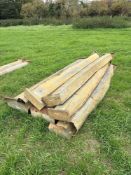 8No 9ft metal feed troughs