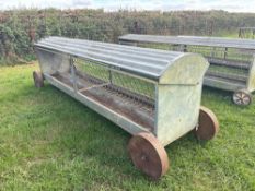 1No sheep hayrack on wheels
