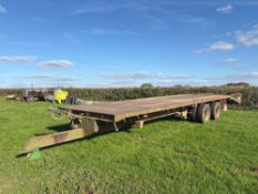 32ft flat bed low loader