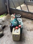 Quantity oil and funnel