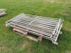 10No 6ft metal sheep hurdles
