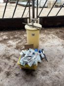 Quantity teat cup liners, teat dippers and milk powder mixer