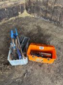 Quantity bolas applicators and foot trimming equipment