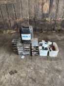 Quantity parlour parts and fixings and milking machine oil