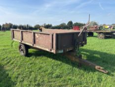 10ft single axle tipping trailer, no floor