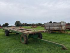 27ft articulated bale trailer