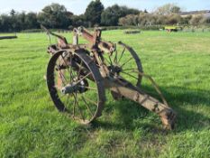 Single leg trailed mole plough