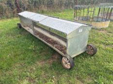 1No sheep hayrack on wheels