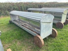 1No sheep hayrack on wheels