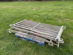 10No 6ft metal sheep hurdles